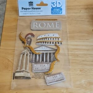 PAPER HOUSE ROME 3D Sticker Set NEW